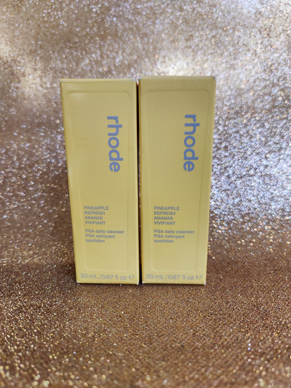 SET OF 2: Rhode Pineapple Refresh PGA Daily Cleansers - 20 mL Each - NIB